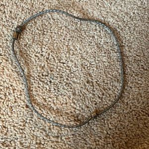 Pandora Wrap Bracelet with 2 charms.